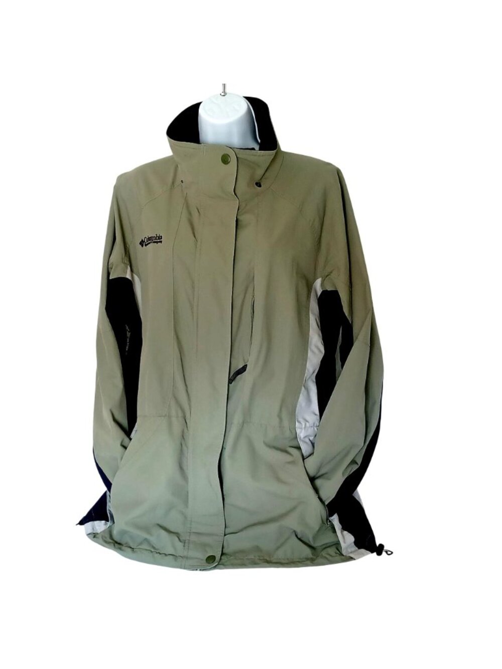 Jacket Cabincore Windbreaker Columbia Sportswear Sage/Black Outdoor Women's XL